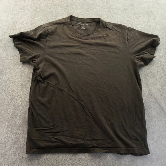 Eddie Bauer Mens T-Shirt Large Green Short Sleeve Classic Casual Cotton Top - Picture 7 of 8